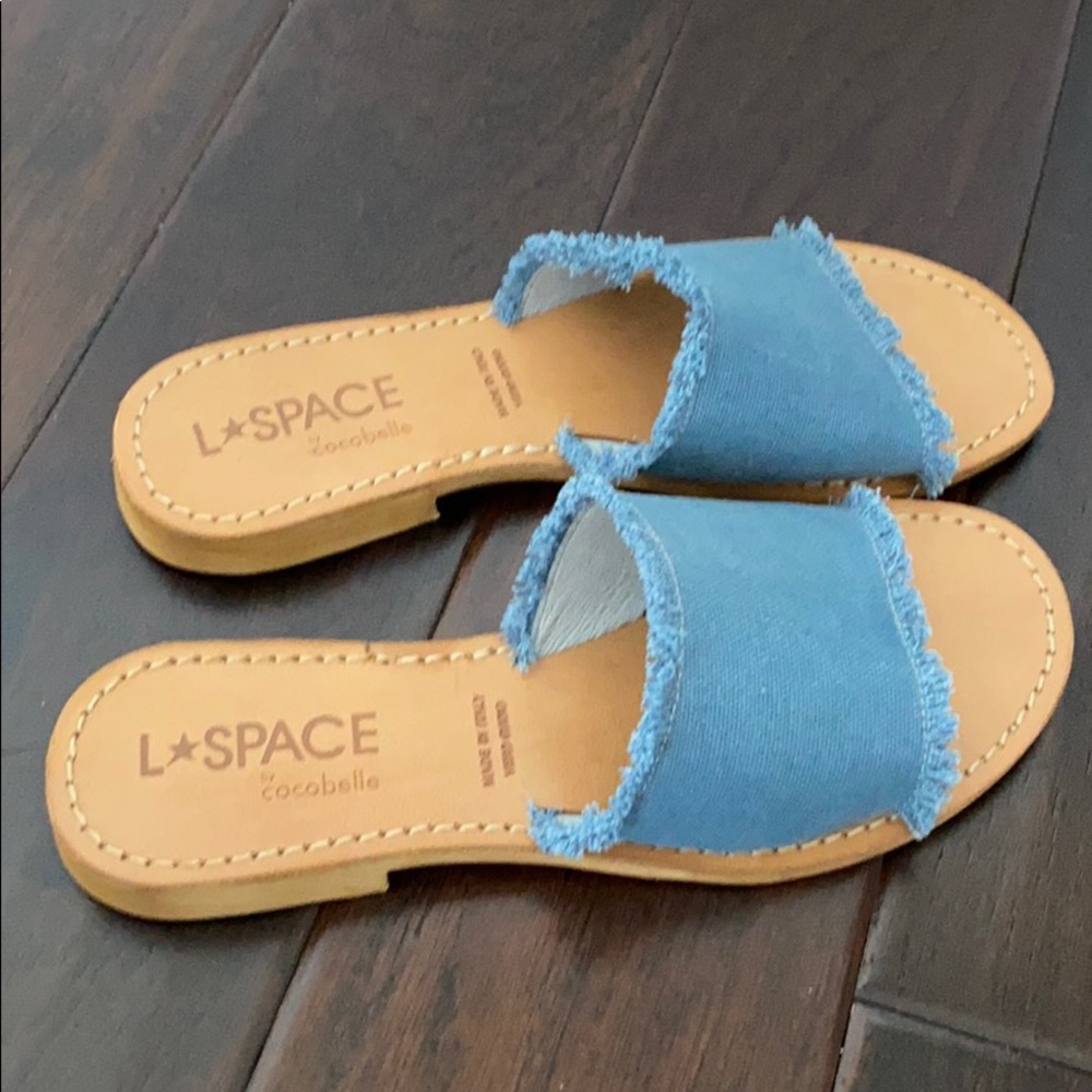 Brand new L space cocobelle Sun fringe slide 9